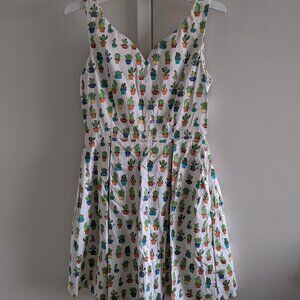 Modcloth, Dashing Darling A-Line Dress, Medium